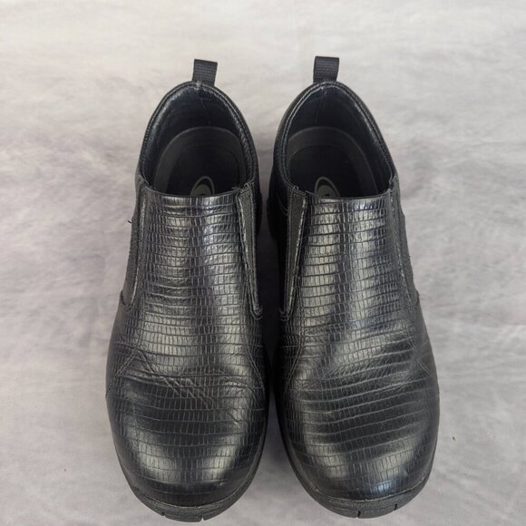 Roper leather slip ons size 8 black snakeskin pristine condition - Picture 3 of 7